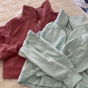 Lot of 2 lululemon scuba pullover small